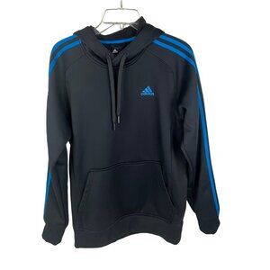 Adidas ClimaWarm Gray/Blue Men's Pullover Hoodie Sz. S